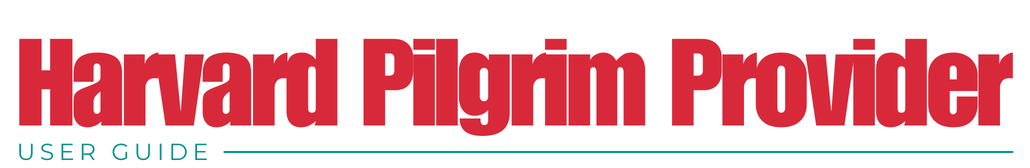Harvard Pilgrim Provider Portal​